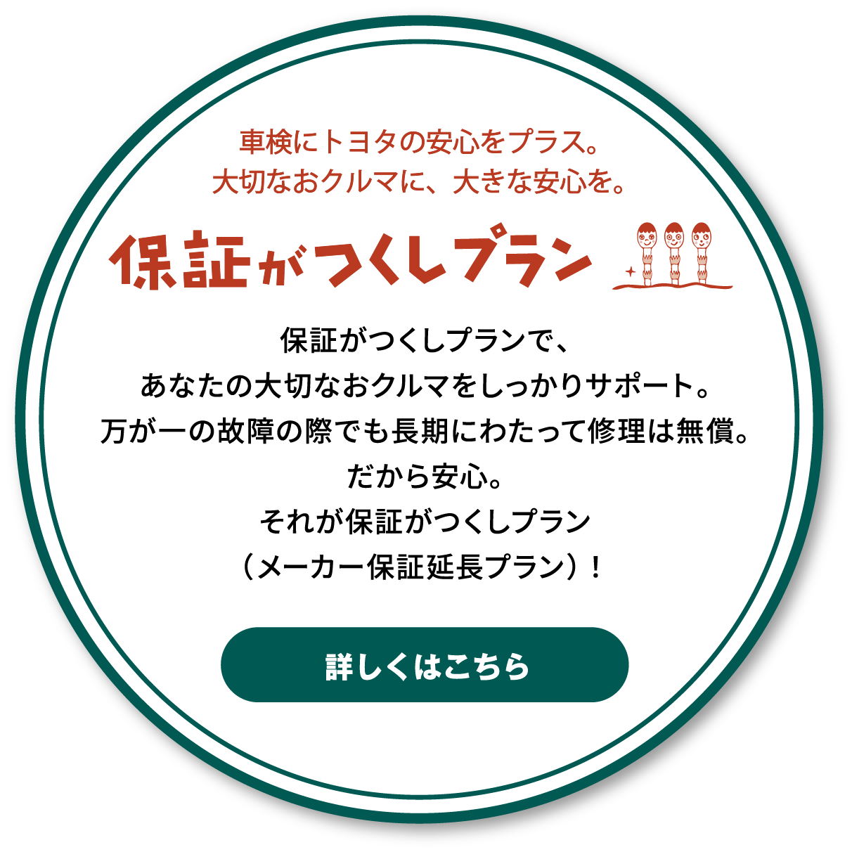 保証がつくしプラン中古車