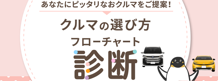 三重トヨペットの「クルマ選びフローチャート」